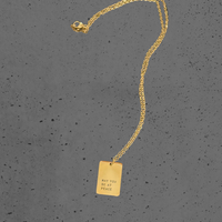"May You Be at Peace" Necklace 18k gold plated