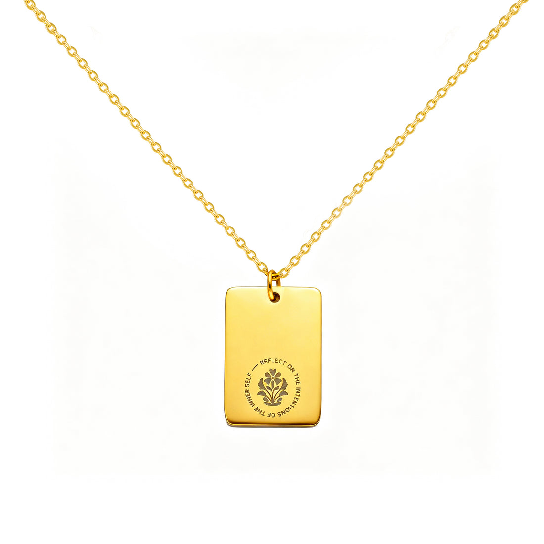 "All Is Well" Necklace - 18k gold plated