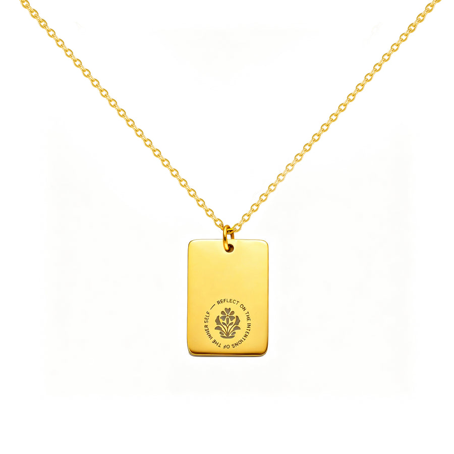 "All Is Well" Necklace - 18k gold plated